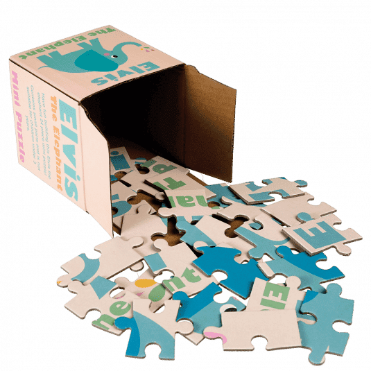 Mini Puzzle - Elvis The Elephant 24 pcs